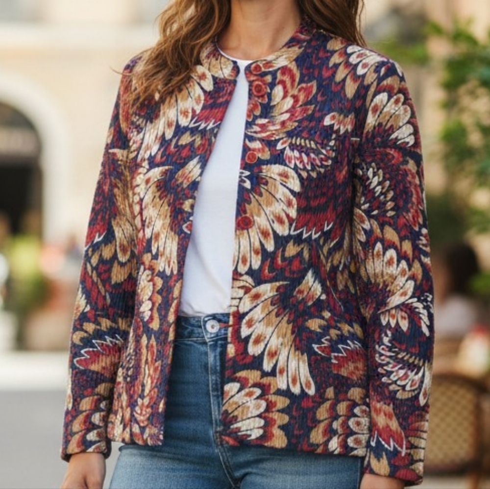 Southern Lady Women's 14 Quilted Jacket Lightweight Button Front